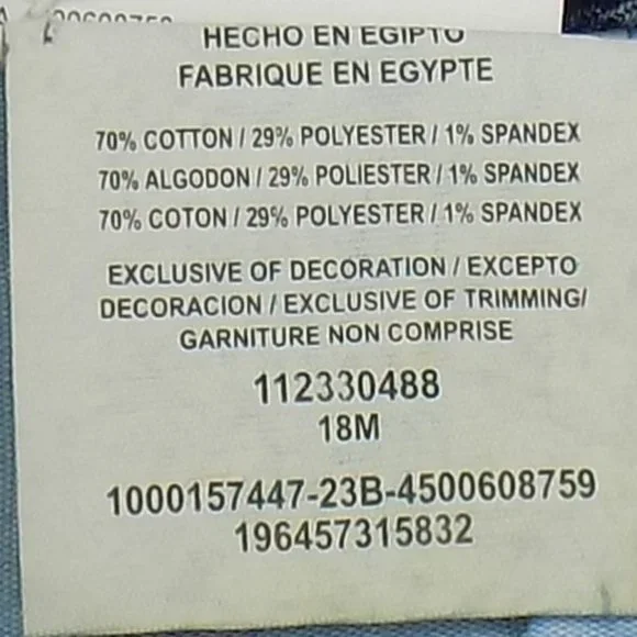 Lee Bermuda Mid-Rise Stormy Lines Denim Shorts Size 18M NWT - Picture 6 of 7